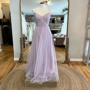 Elegant Lavender Evening Gown